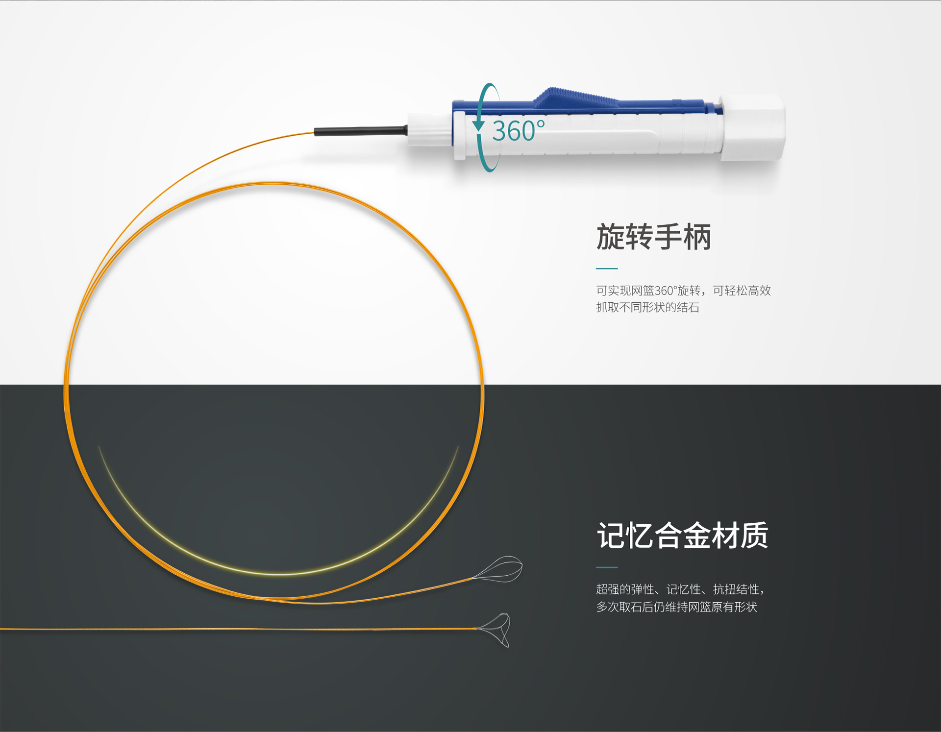 一次性使用取石网篮
